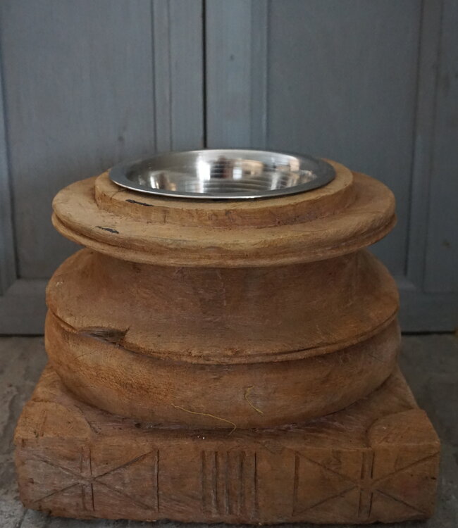 Rene Houtman Voerbak | Oud Indische Poer | H20 x D25 cm