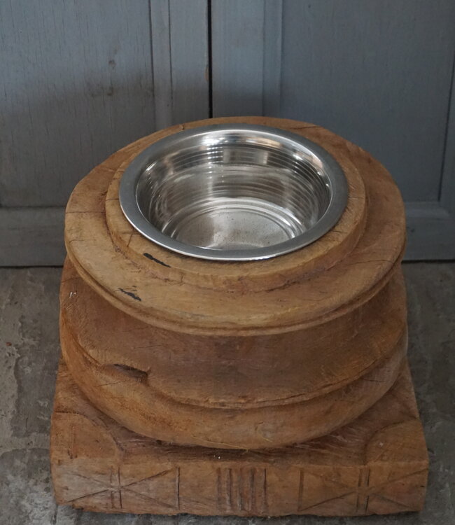 Rene Houtman Voerbak | Oud Indische Poer | H20 x D25 cm