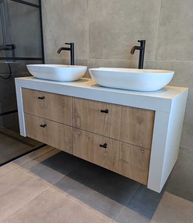 Rene Houtman Badkamermeubel Patrick | Eiken | Kies Maat