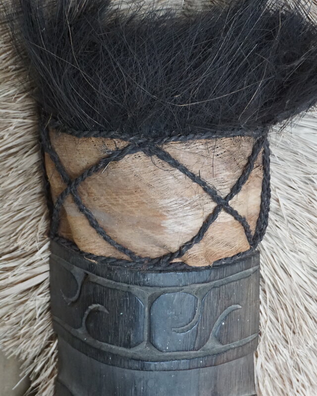 Rene Houtman Houten Tribal Masker | Indonesisch | H106 x B17 cm