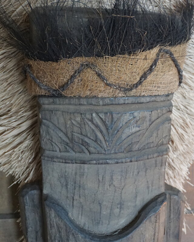 Rene Houtman Houten Tribal Masker | Indonesisch | H103 x B15 cm