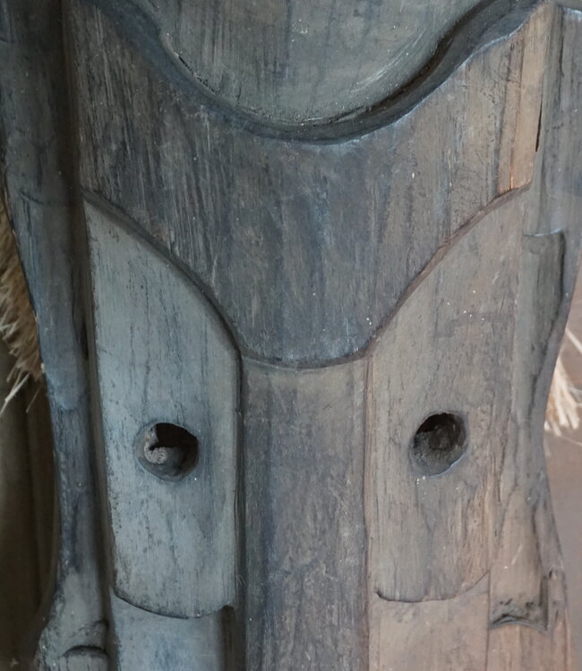 Rene Houtman Houten Tribal Masker | Indonesisch | H103 x B15 cm