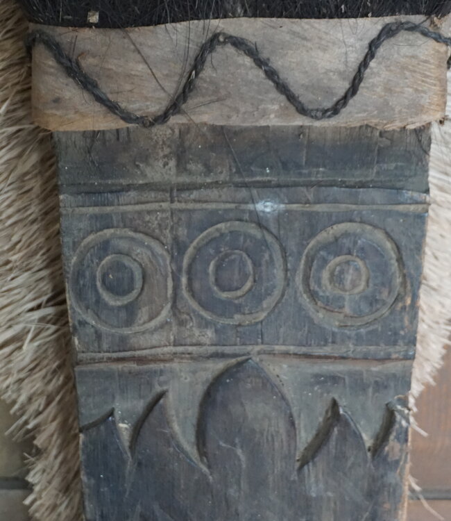 Rene Houtman Houten Tribal Masker | Indonesisch | H108 x B20 cm