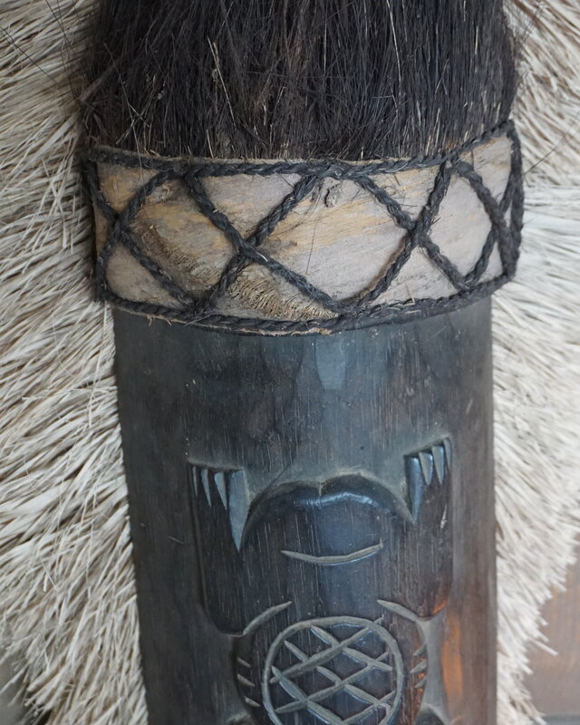 Rene Houtman Houten Tribal Masker | Indonesisch | H108 x B16 cm