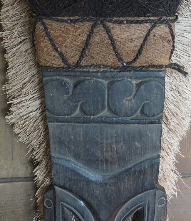 Rene Houtman Houten Tribal Masker | Indonesisch | H107 x B17 cm