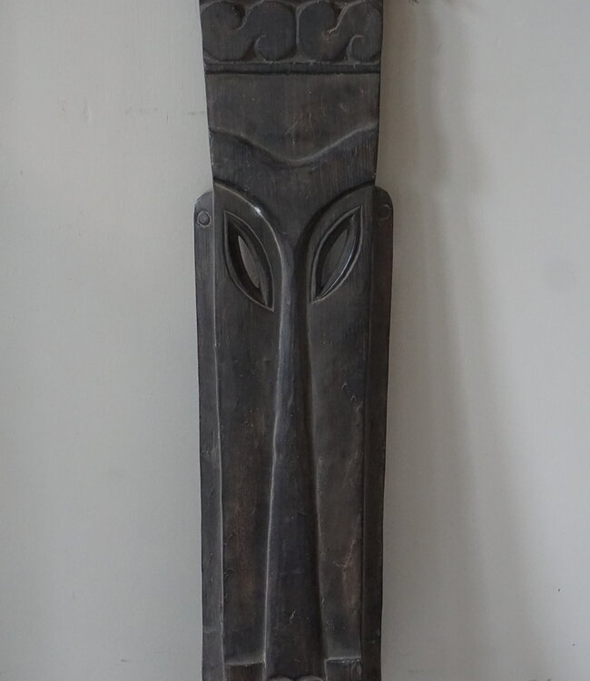 Rene Houtman Houten Tribal Masker | Indonesisch | H107 x B17 cm