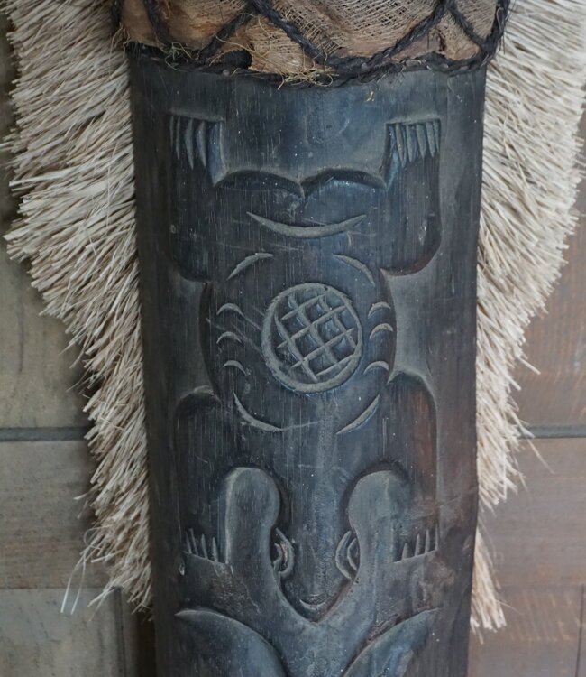 Rene Houtman Houten Tribal Masker | Indonesisch | H100 x B19 cm