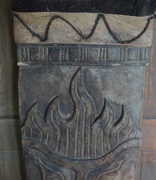 Rene Houtman Houten Tribal Masker | Indonesisch | H103 x B30 cm