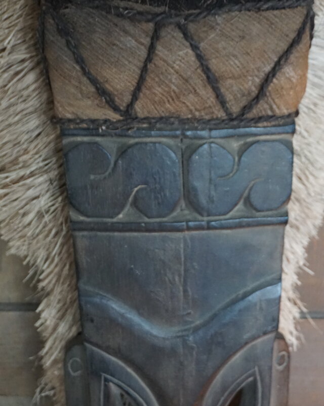 Rene Houtman Houten Tribal Masker | Indonesisch | H107 x B20 cm