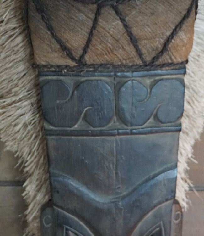 Rene Houtman Houten Tribal Masker | Indonesisch | H107 x B20 cm