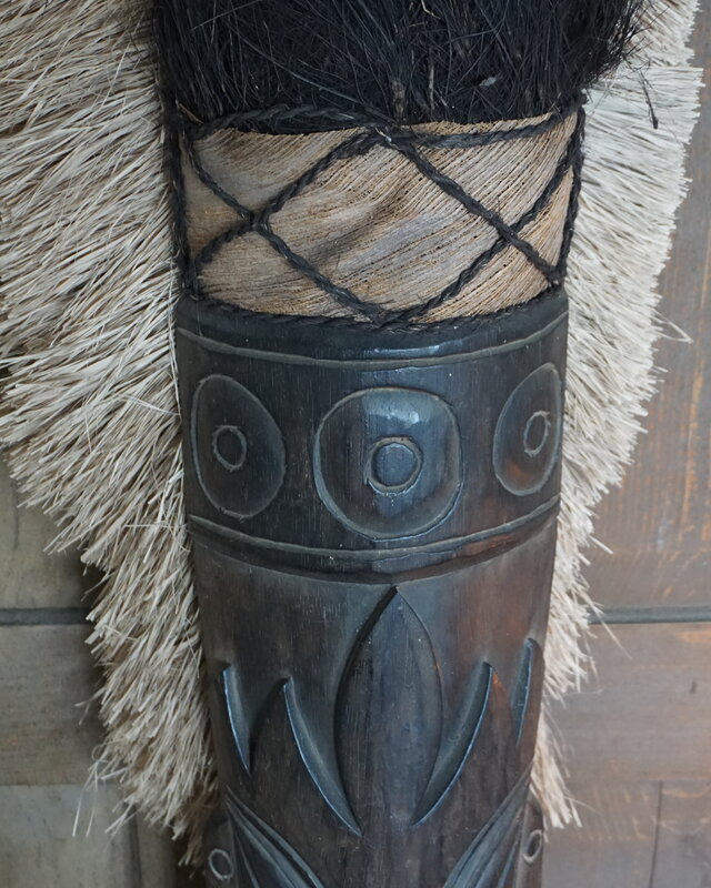Rene Houtman Houten Tribal Masker | Indonesisch| H108 x B16 cm
