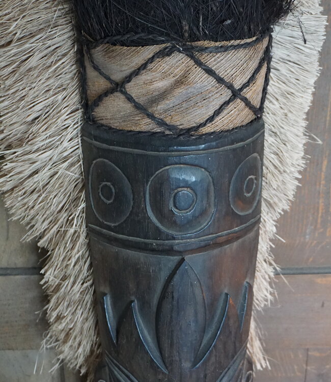 Rene Houtman Houten Tribal Masker | Indonesisch| H108 x B16 cm