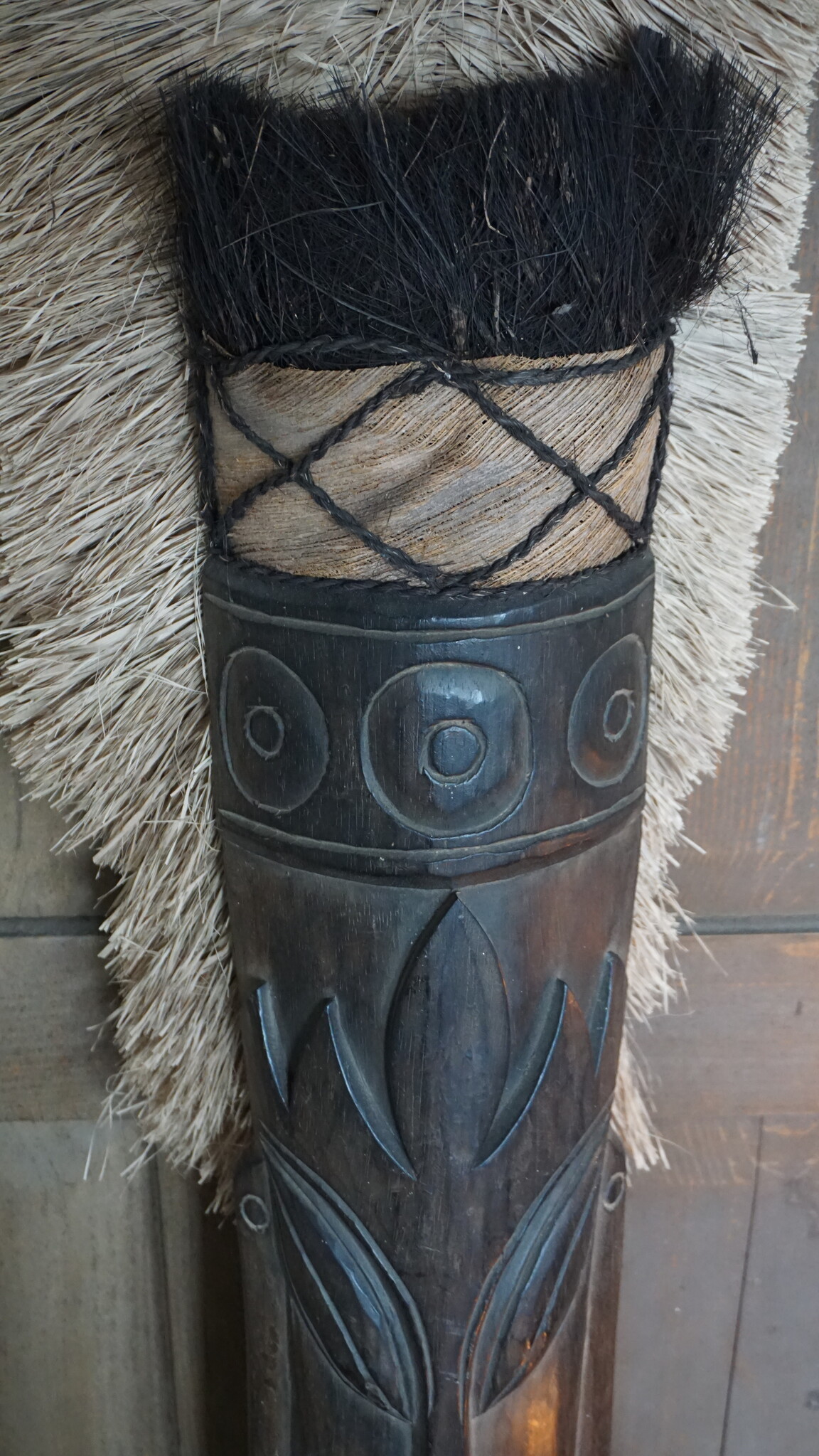 Rene Houtman Houten Tribal Masker | Indonesisch| H108 x B16 cm
