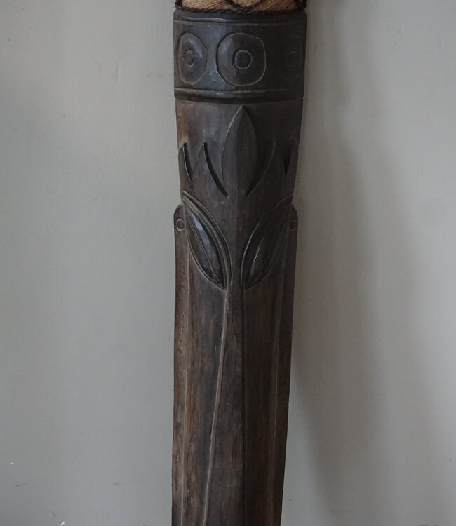 Rene Houtman Houten Tribal Masker | Indonesisch| H108 x B16 cm