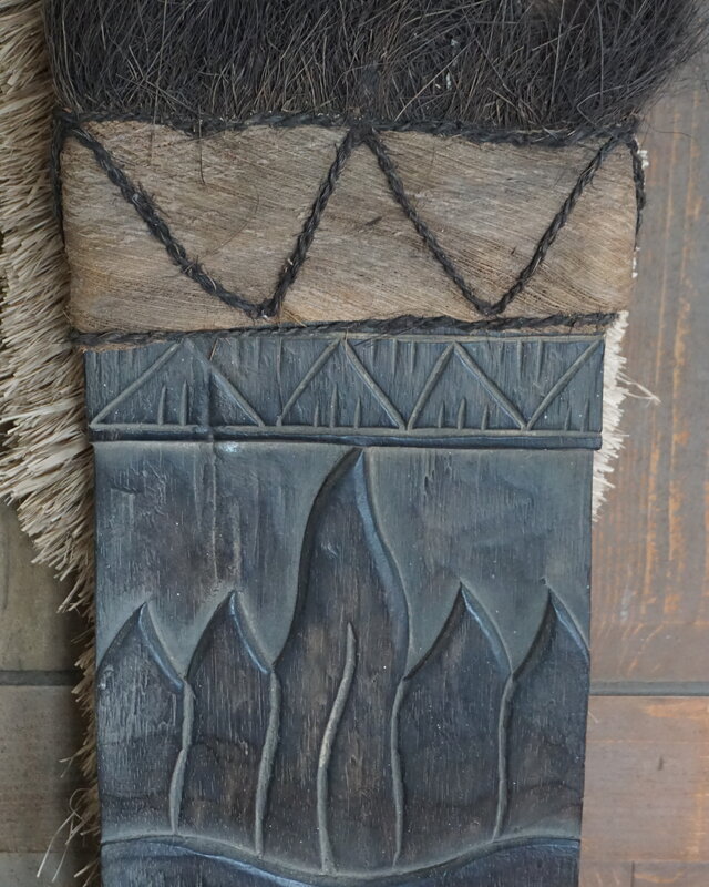 Rene Houtman Houten Tribal Masker | Indonesisch | H105 x B24 cm
