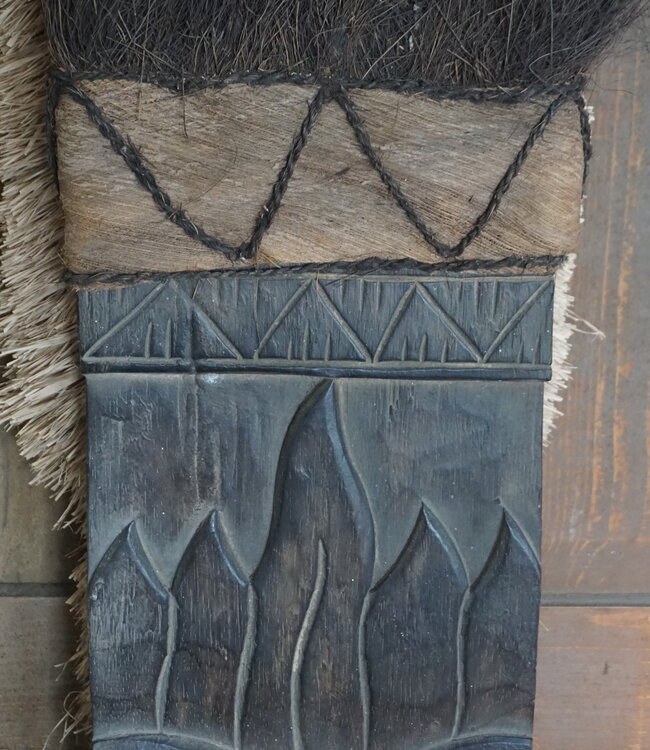 Rene Houtman Houten Tribal Masker | Indonesisch | H105 x B24 cm