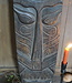 Rene Houtman Houten Tribal Masker | Indonesisch | H108 x B22 cm