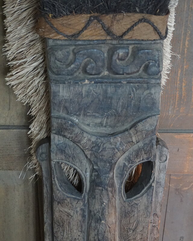 Rene Houtman Houten Tribal Masker | Indonesisch | H104 x B24 cm