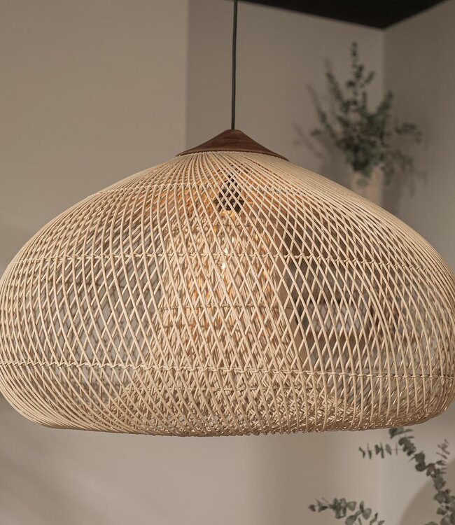 D-Bodhi Rattan Drum Lamp | Naturel | H38 x D60 cm