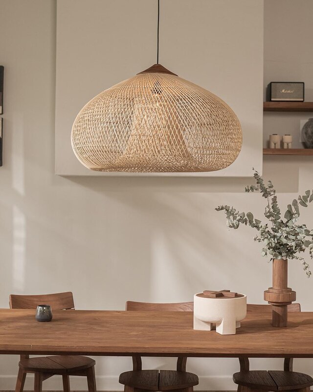 D-Bodhi Rattan Drum Lamp | Naturel | H38 x D60 cm
