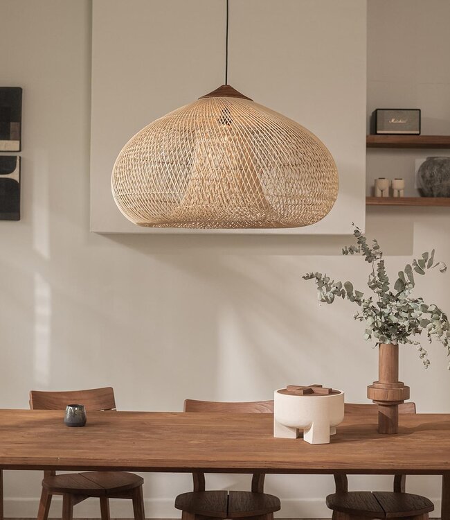 D-Bodhi Rattan Drum Lamp | Naturel | H38 x D60 cm