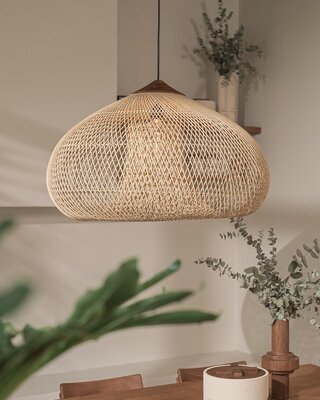 D-Bodhi Rattan Drum Lamp | Naturel | H38 x D60 cm