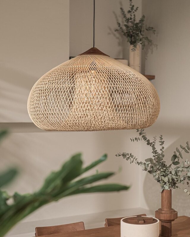 D-Bodhi Rattan Drum Lamp | Naturel | H38 x D60 cm