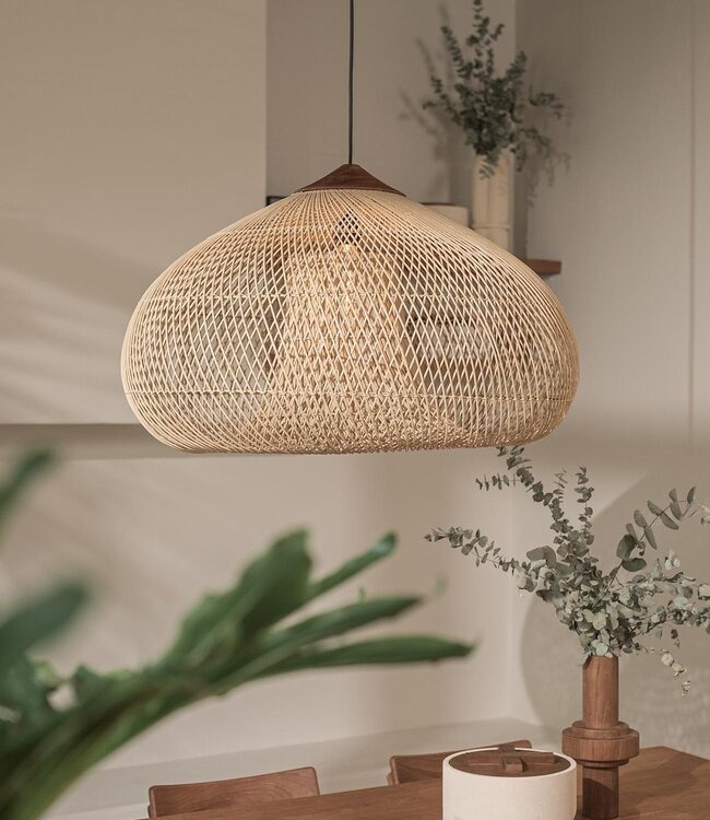 D-Bodhi Rattan Drum Lamp | Naturel | H38 x D60 cm