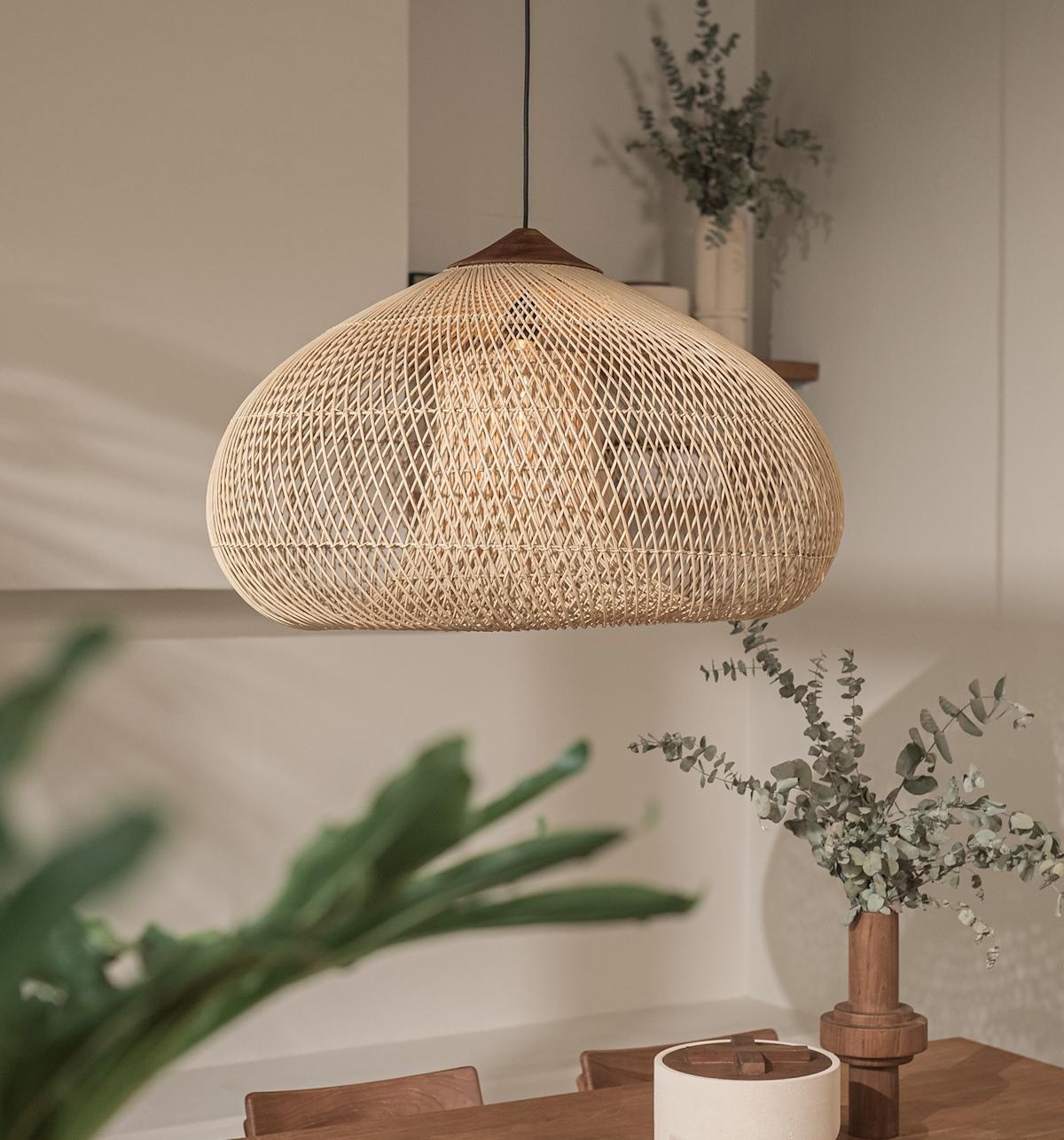 D-Bodhi Rattan Drum Lamp | Naturel | H38 x D60 cm