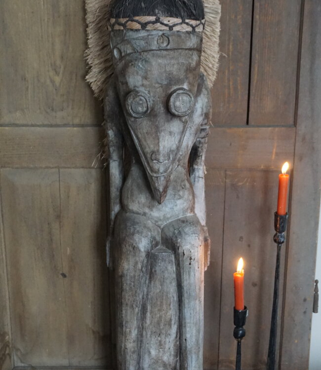 Rene Houtman Houten Tribal Pop | Indonesisch | H134 x B23 cm