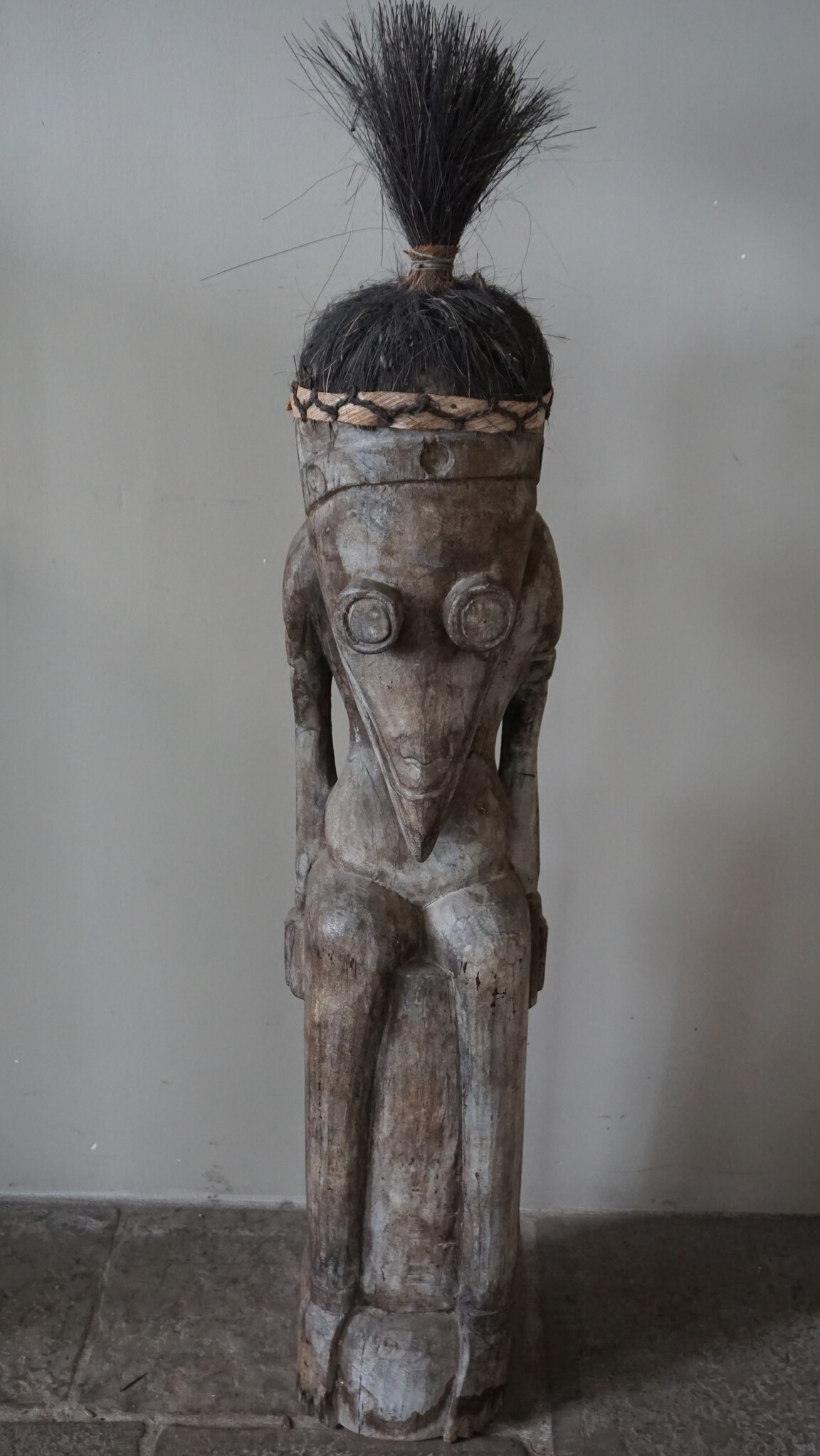 Rene Houtman Houten Tribal Pop | Indonesisch | H134 x B23 cm