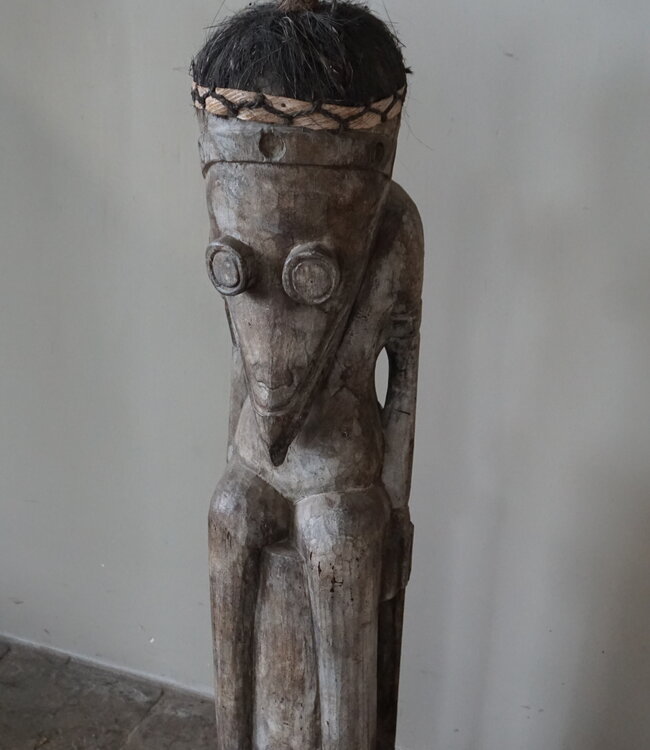 Rene Houtman Houten Tribal Pop | Indonesisch | H134 x B23 cm