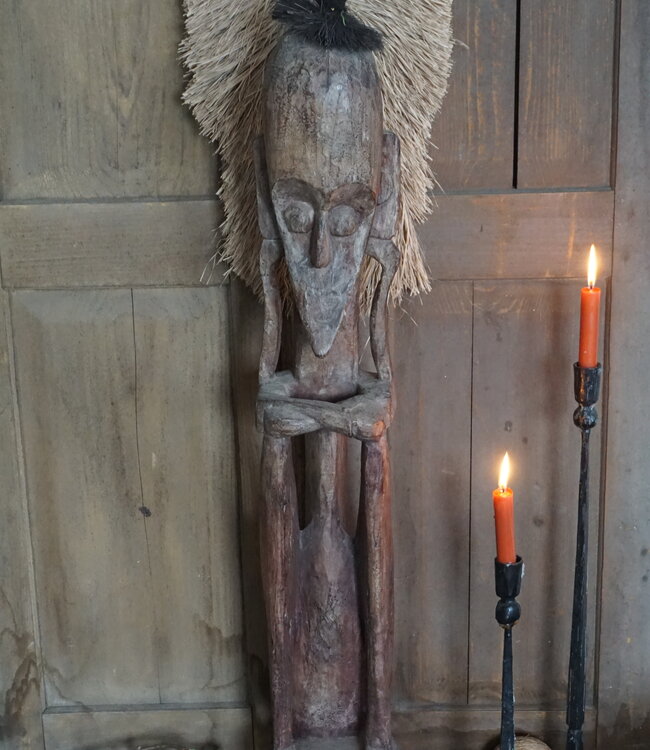 Rene Houtman Houten Tribal Pop | Indonesisch | H105 x B15 cm