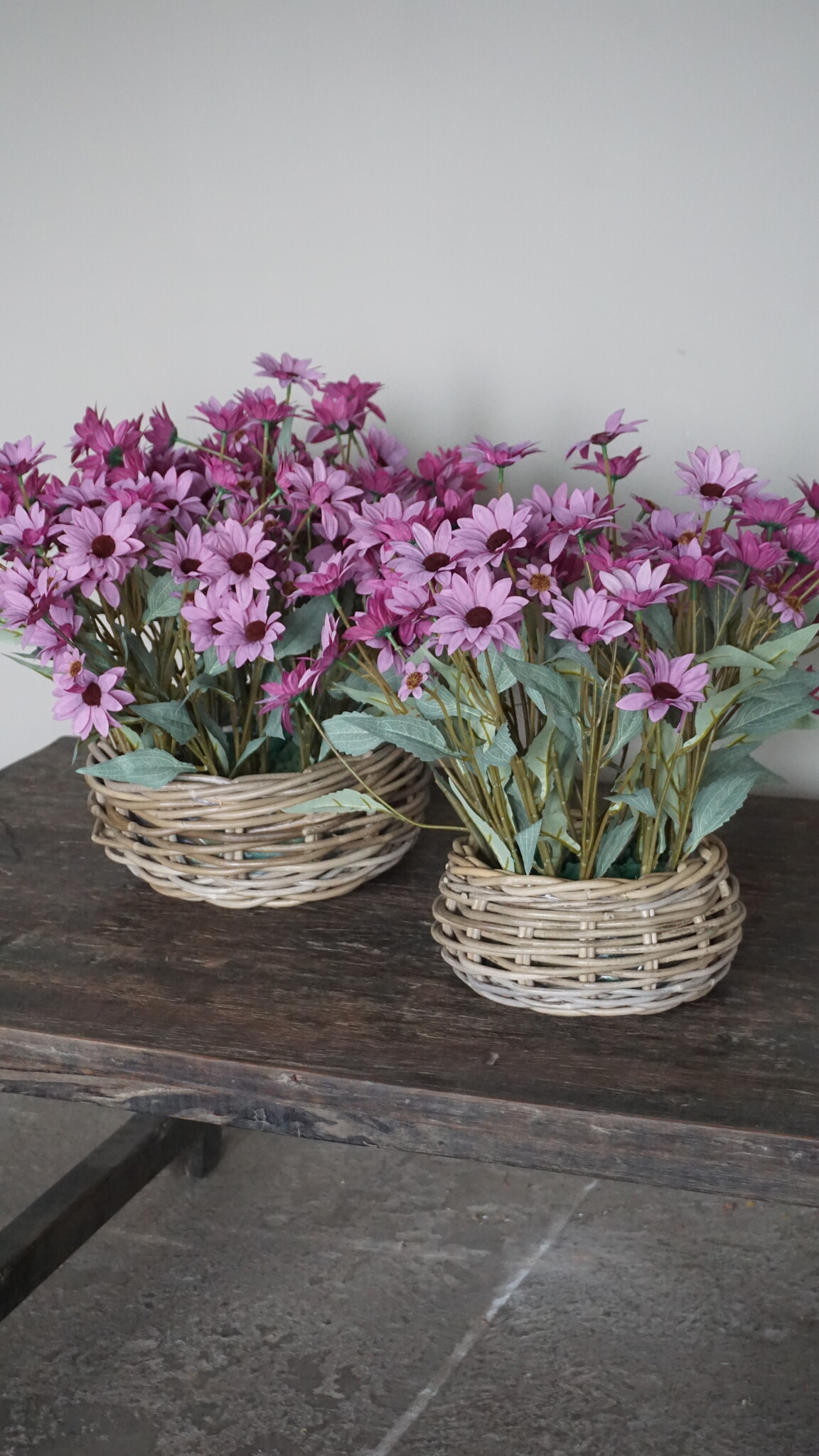 Rene Houtman Set Van 2 Ronde Manden | Rotan | Naturel