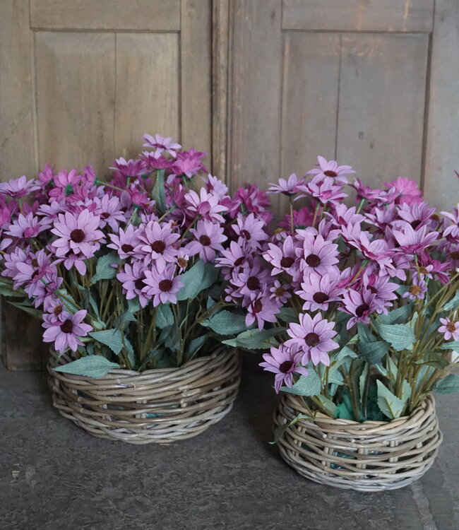 Rene Houtman Set Van 2 Ronde Manden | Rotan | Naturel