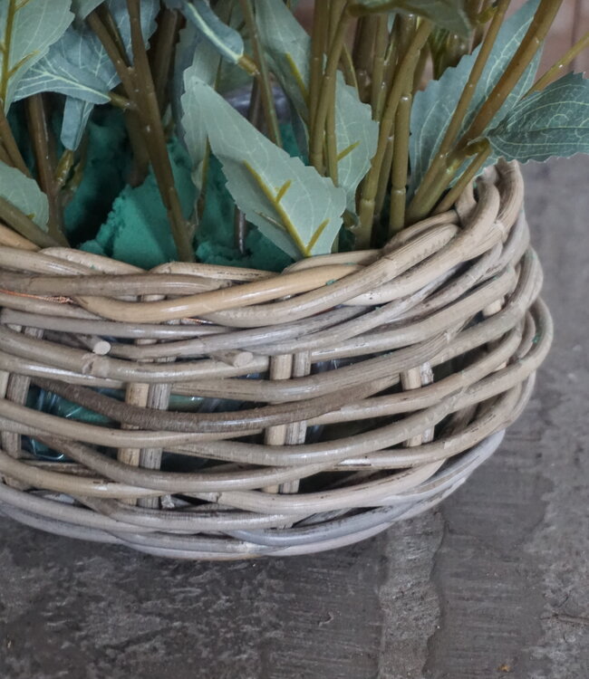 Rene Houtman Set Van 2 Ronde Manden | Rotan | Naturel