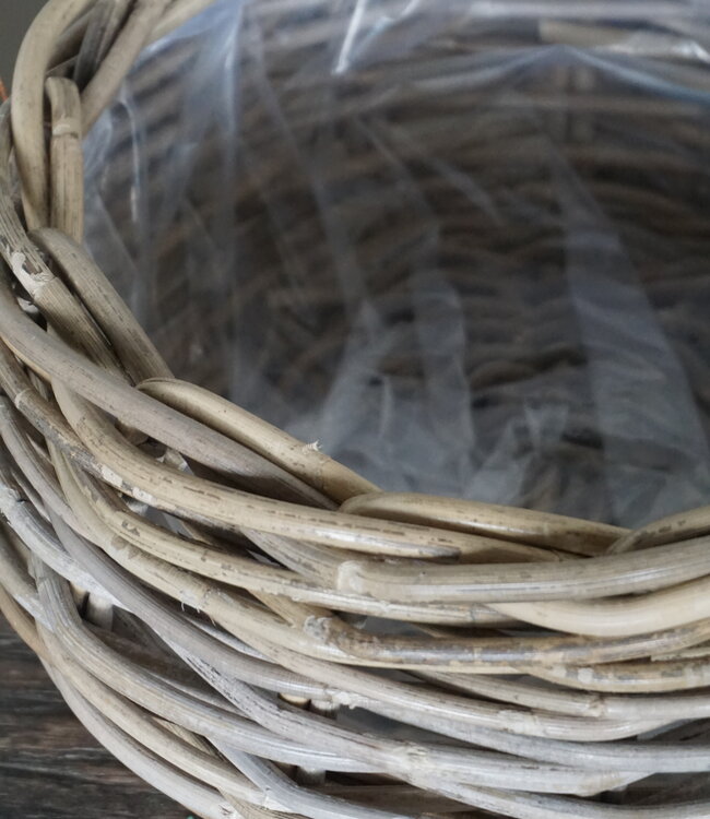 Rene Houtman Set Van 2 Ronde Manden | Rotan | Naturel