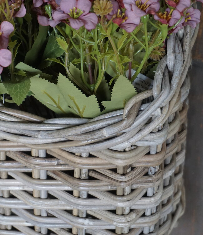 Rene Houtman Hangmand Met 1 Lus | Rotan | H22 x B20 x D12 cm