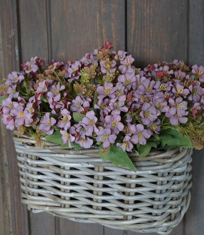 Rene Houtman Hangmand Met 2 Lussen | Rotan | H15 x B29 x D17 cm