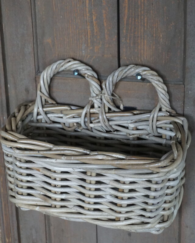 Rene Houtman Hangmand Met 2 Lussen | Rotan | H15 x B29 x D17 cm