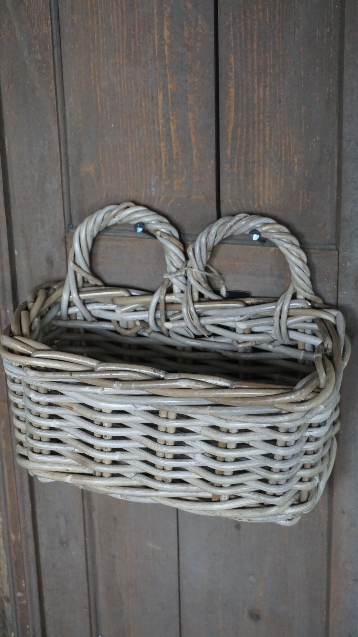 Rene Houtman Hangmand Met 2 Lussen | Rotan | H15 x B29 x D17 cm