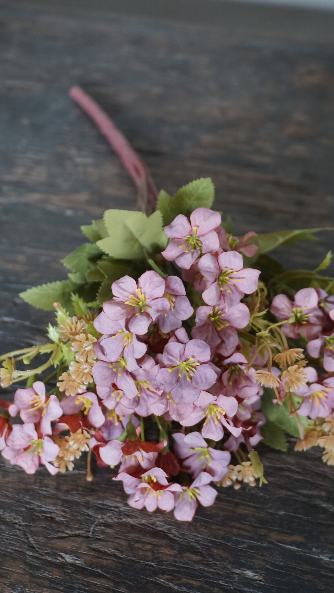 Rene Houtman Bundel Bloemen | Bruin/Roze | L40 cm