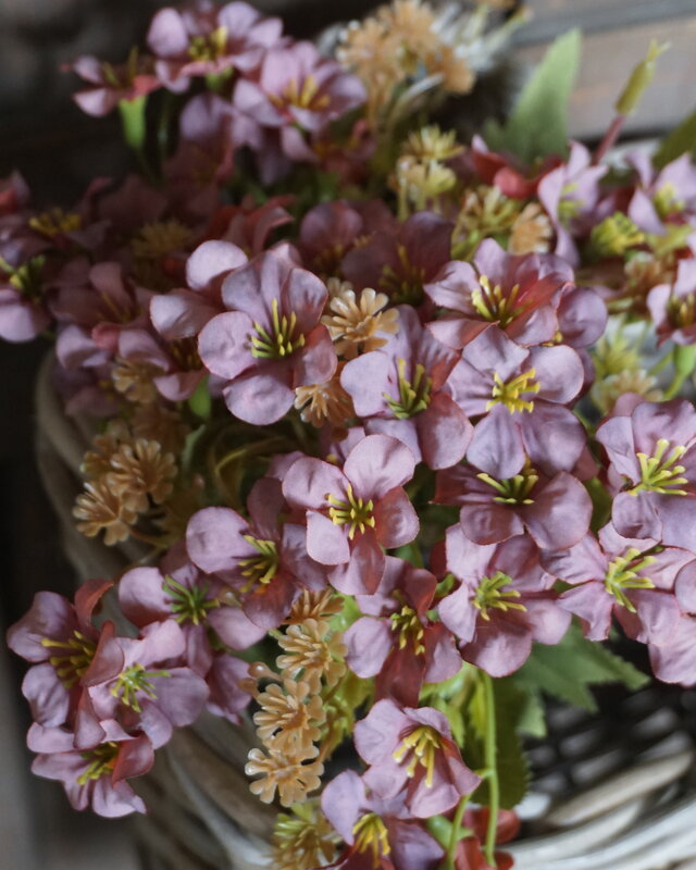 Rene Houtman Bundel Bloemen | Bruin/Roze | L40 cm