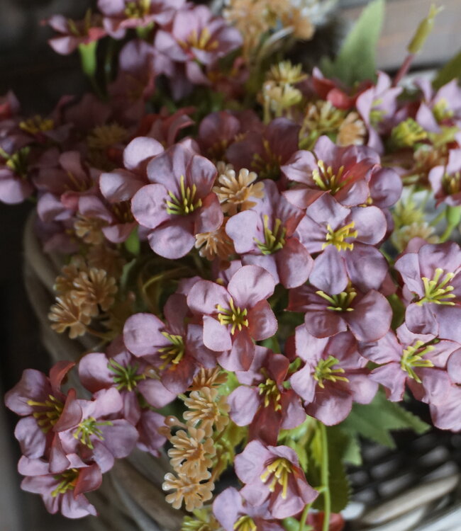 Rene Houtman Bundel Bloemen | Bruin/Roze | L40 cm