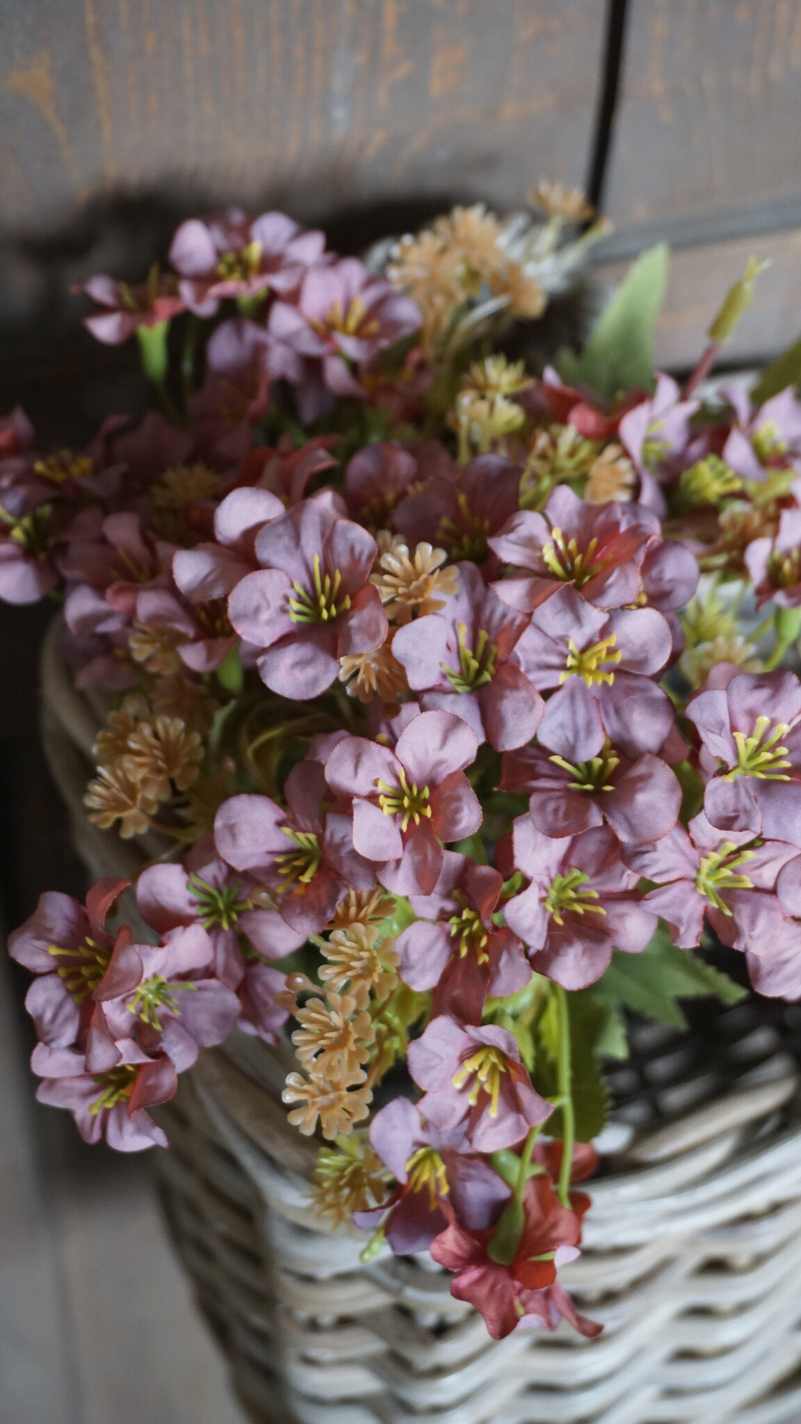 Rene Houtman Bundel Bloemen | Bruin/Roze | L40 cm