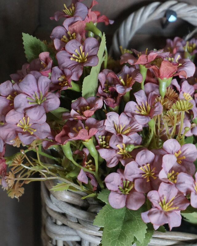 Rene Houtman Bundel Bloemen | Bruin/Roze | L40 cm