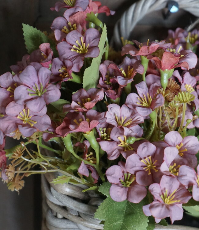 Rene Houtman Bundel Bloemen | Bruin/Roze | L40 cm