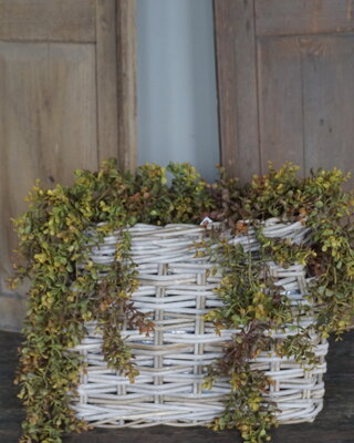 Rene Houtman Vensterbank Mand | Rotan | Small | H37 x B44 x D25 cm