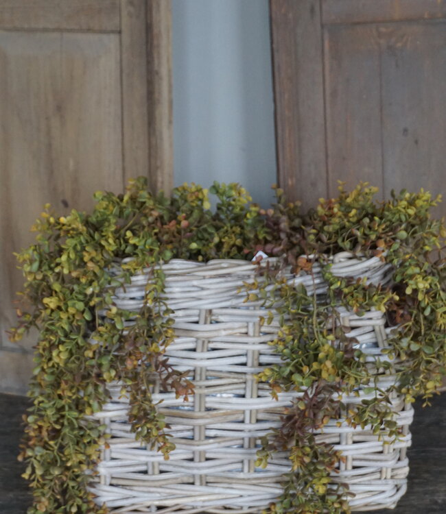 Rene Houtman Vensterbank Mand | Rotan | Small | H37 x B44 x D25 cm