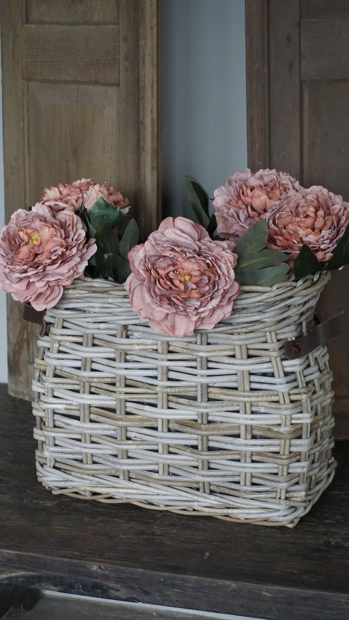 Rene Houtman Vensterbank Mand | Rotan | Small | H37 x B44 x D25 cm